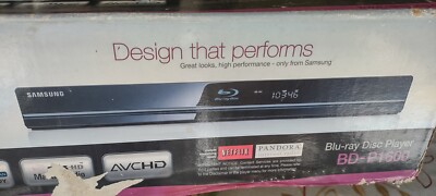 Samsung blue Ray DVD player BD-P1600  1080p HDMI USB Ethernet Ready