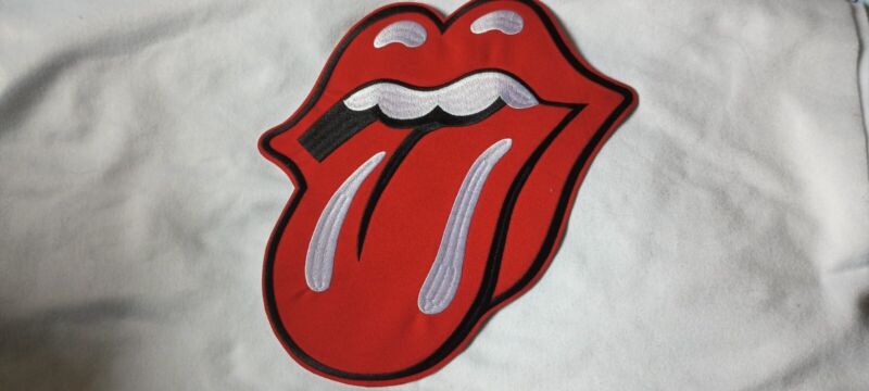 Rolling Stones Classic Tongue 11 x 9 Inch Iron On Back Patch