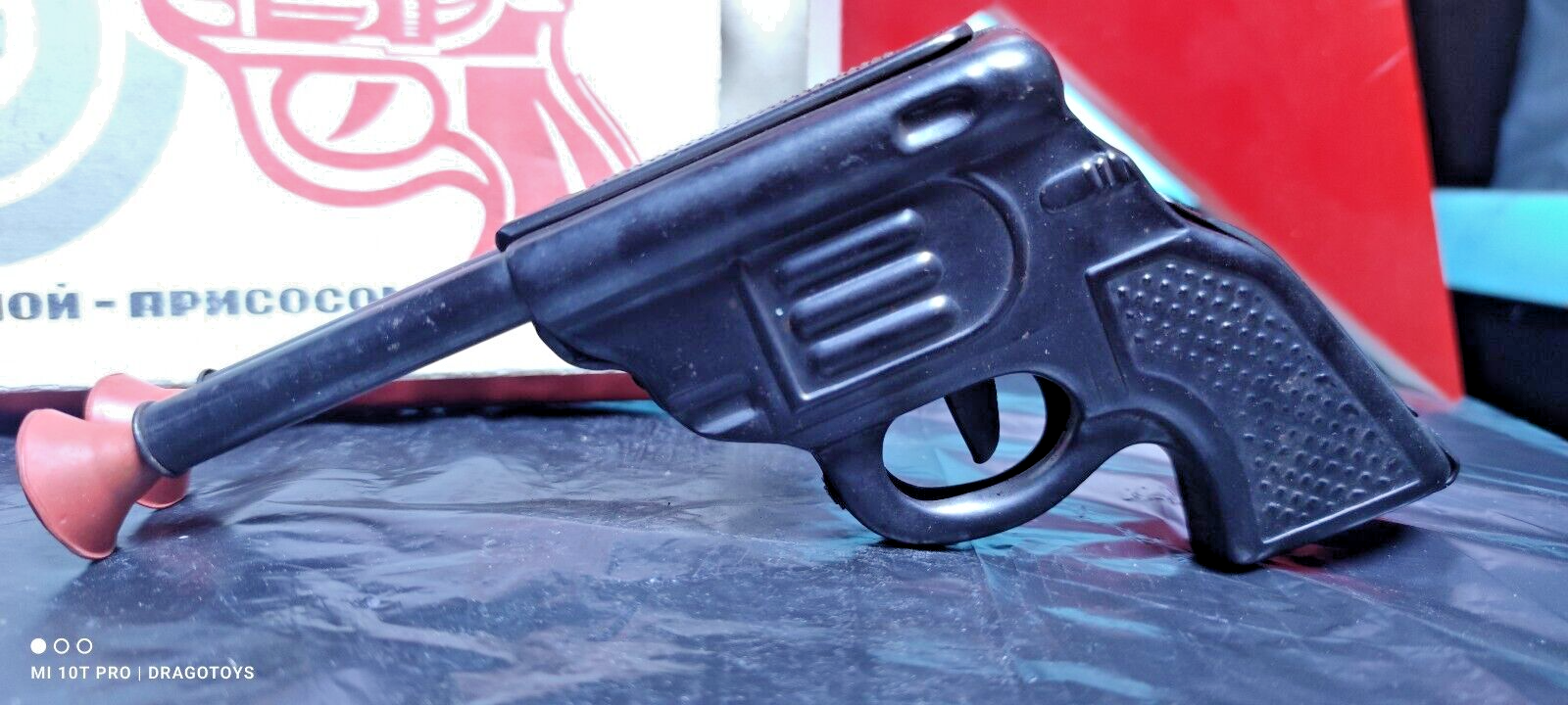 VINTAGE GUN PISTOL METAL TOY DOUBLE BARREL SOVIET RUSSIA