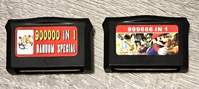 PXP 3 Slim Station 2 Video Games 900000 In 1 & 999666 In 1 Cartridges Only