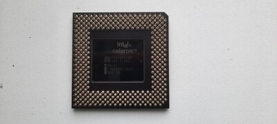 Intel Celeron 300 333 366 400 433 466 500 533 128/66 Mendocino Vintage CPU, GOLD