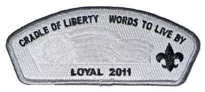 Cradle of Liberty Council Shoulder Patch (CSP) SA-93 FOS Loyal 2011 MINT $125 DN