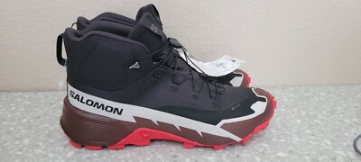 Salomon Cross Hike Mid GTX 2 Mens Hiking Shoes Black Salomon NEW US Size 14 