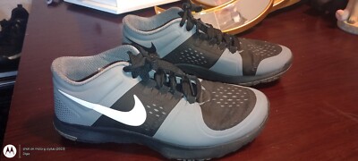 Nike FS Lite Trainer Men's Running Shoes Size 7 Gray Black - Excellent Condition