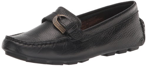 

Женские лоферы Rockport Bayview Rib на плоской подошве, черная кожа, США 7,5, Black leather