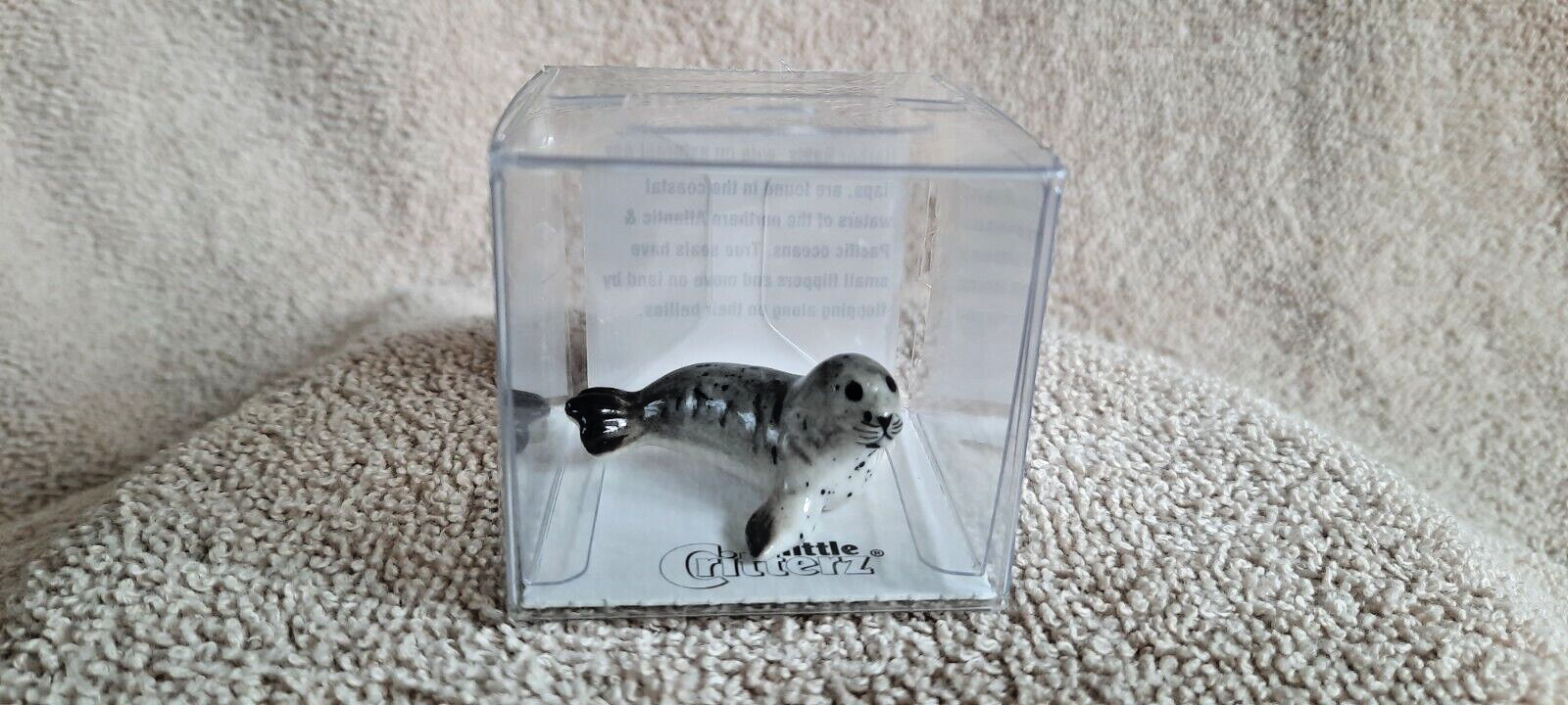 LITTLE CRITTERZ Harbor Seal Pup "Andre" Miniature Figurine New FREE SHIP LC213