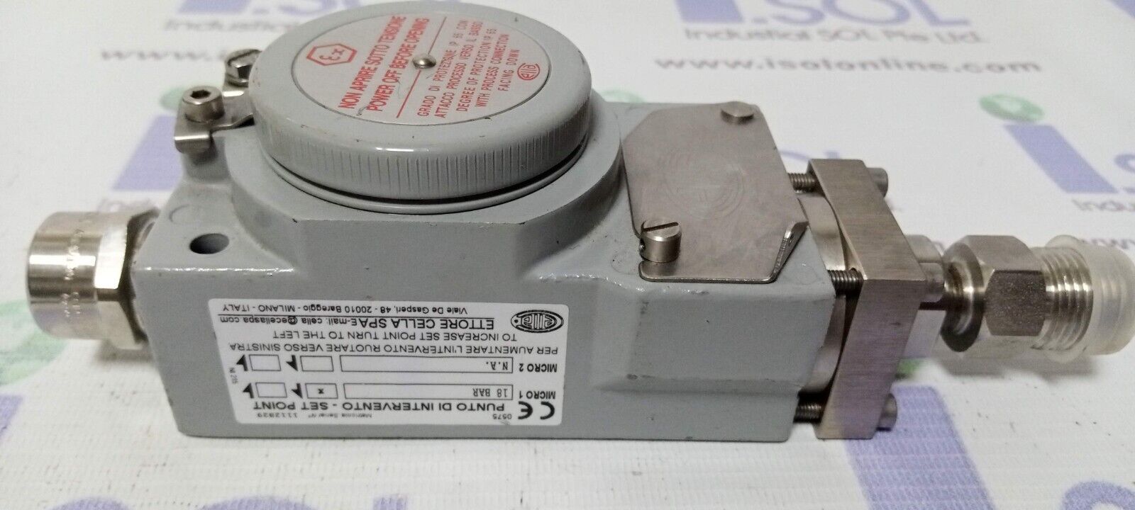 Ettore Cella Spa PCA2MA Compact Pressure Switch Explosion Ettore Cella Spa PCA2MA Compact Pressure Switch Explosion