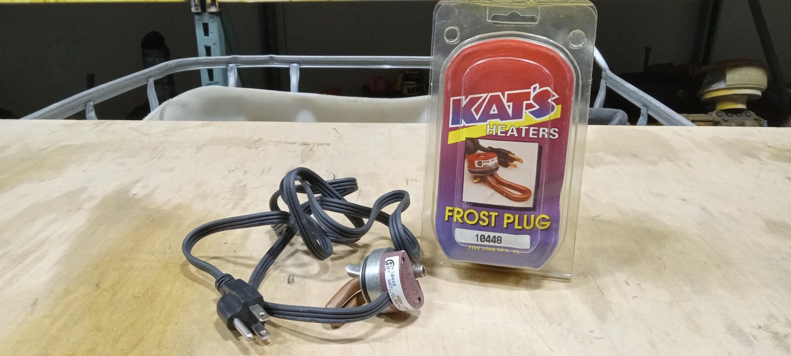 KAT'S 10448 Engine Block Heater 1-3/8" Freeze Plug 110AC 400W NRTL/CLR93521