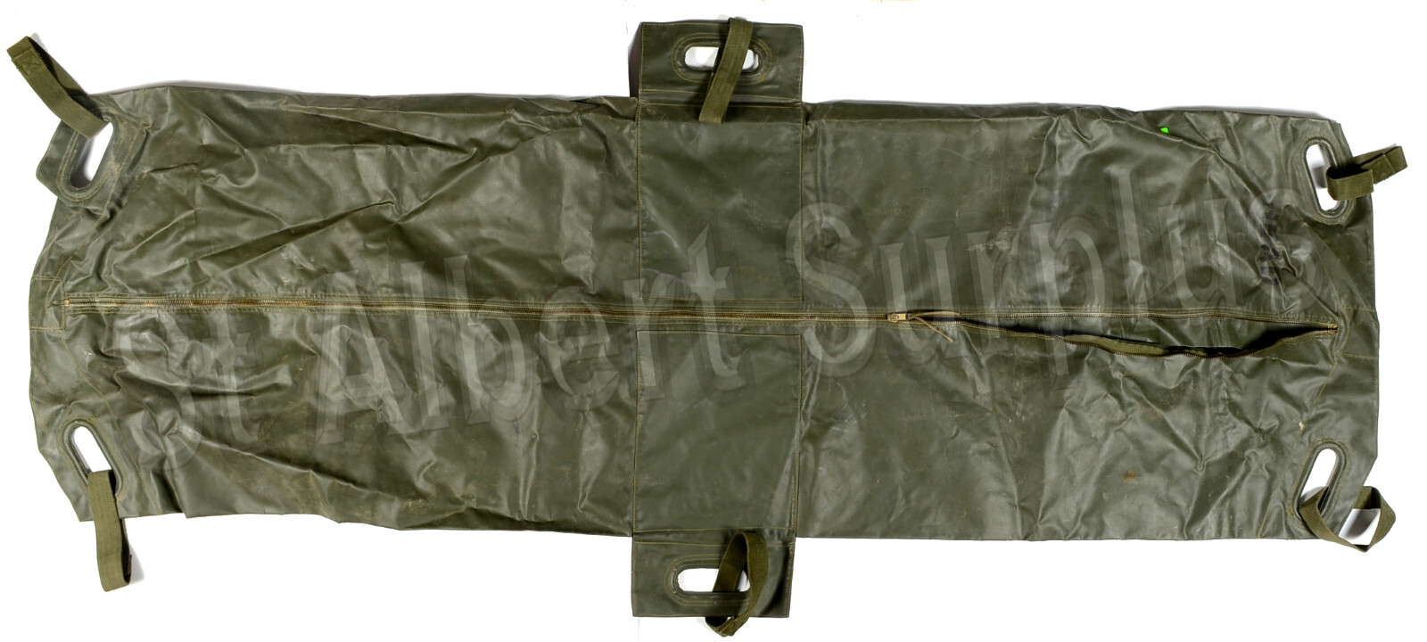 60'S〜 US ARMY Barrack Bag 6th Vintage 1960s 1966 US Army OG 107 Cotton Sateen Barrack Bag