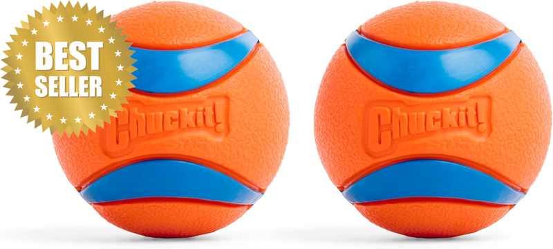 17001 2.5-Inch Ultra Ball 2 Pack, Medium, Orange/Blue