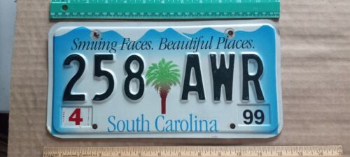 License Plate, South Carolina, 1999, Passenger, 258 palmetto AWR