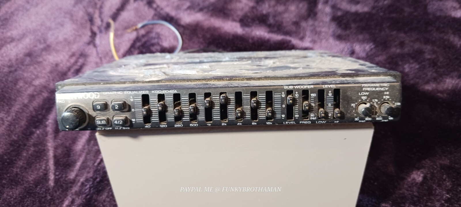 Kenwood vintage classic EQ equalizer sub subwoof kgc-6042a