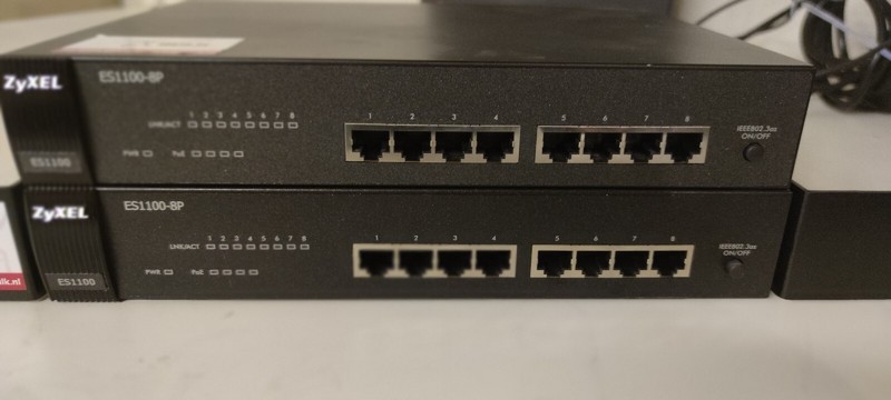 Switch Zyxel Es1100-8p 8 Ports