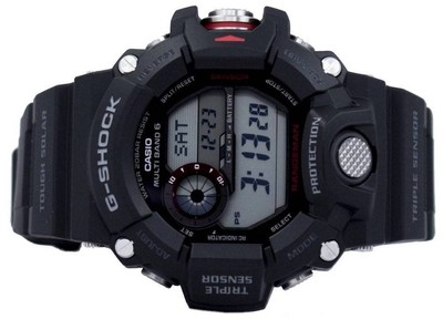 Pre-owned Casio Rangeman G-shock Triple Sensor Atomic Gw-9400-1 Gw9400-1 Men's Watch