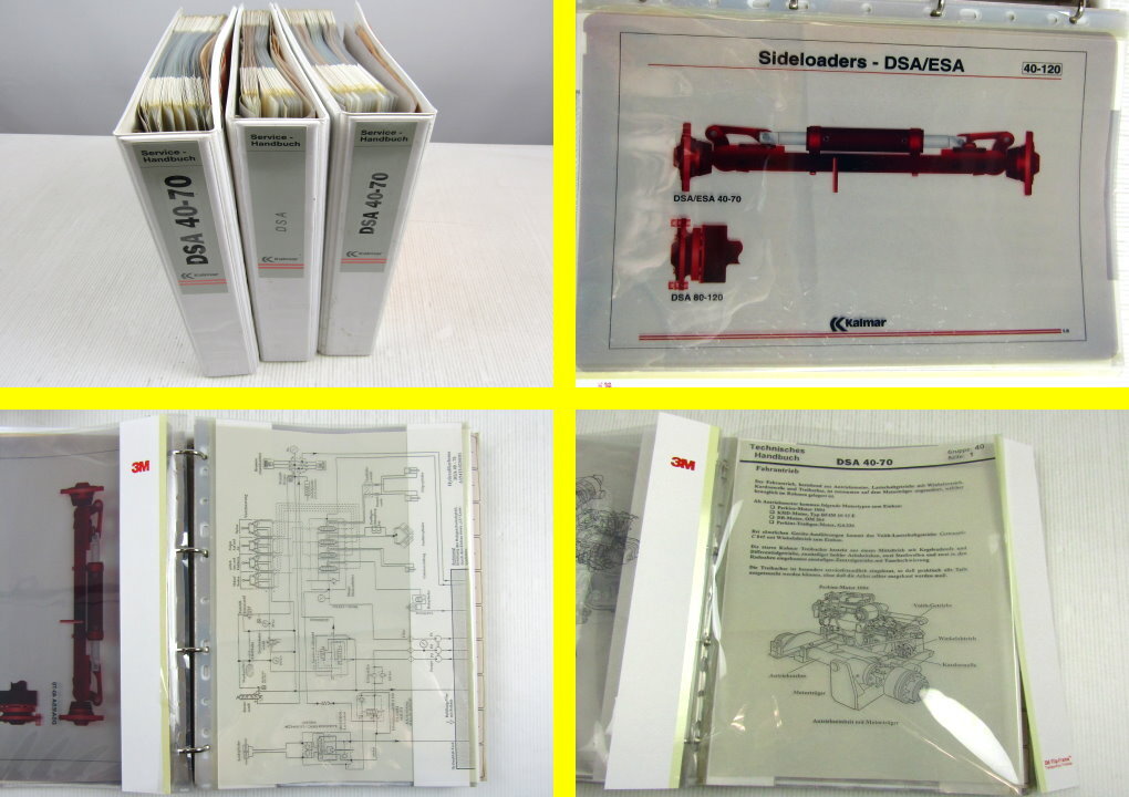 Kalmar DSA40 ... 70 Schulungsunterlagen Training Service Folien für Polylux 90er