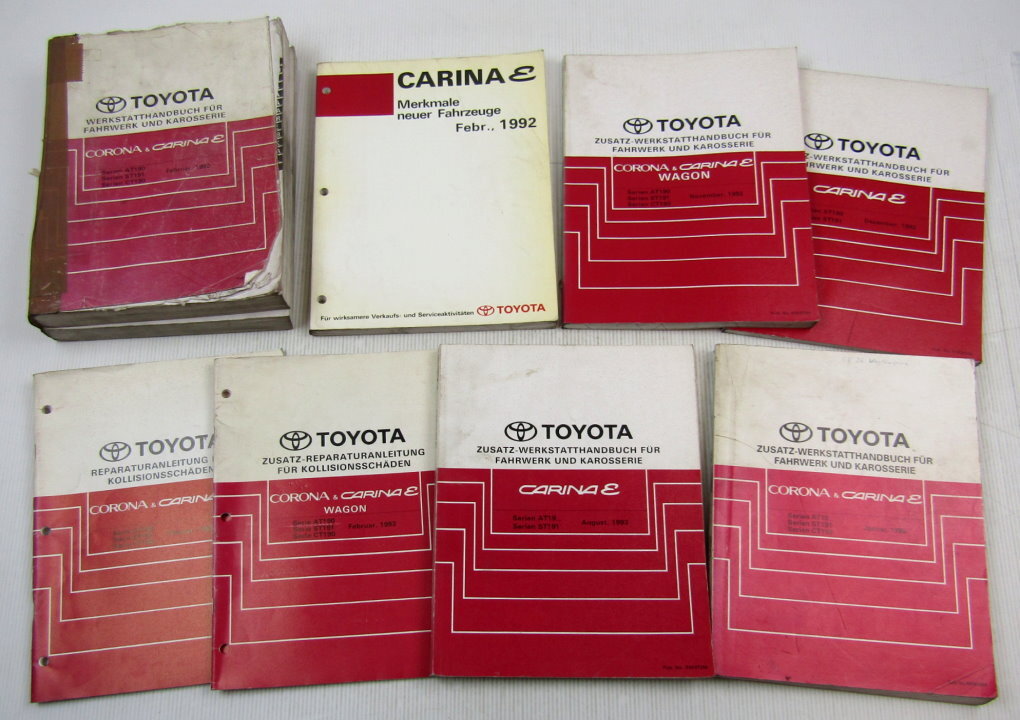 Toyota Corona Carina E T19 Werkstatthandbuch Grundausgabe ab 1992 - 1996