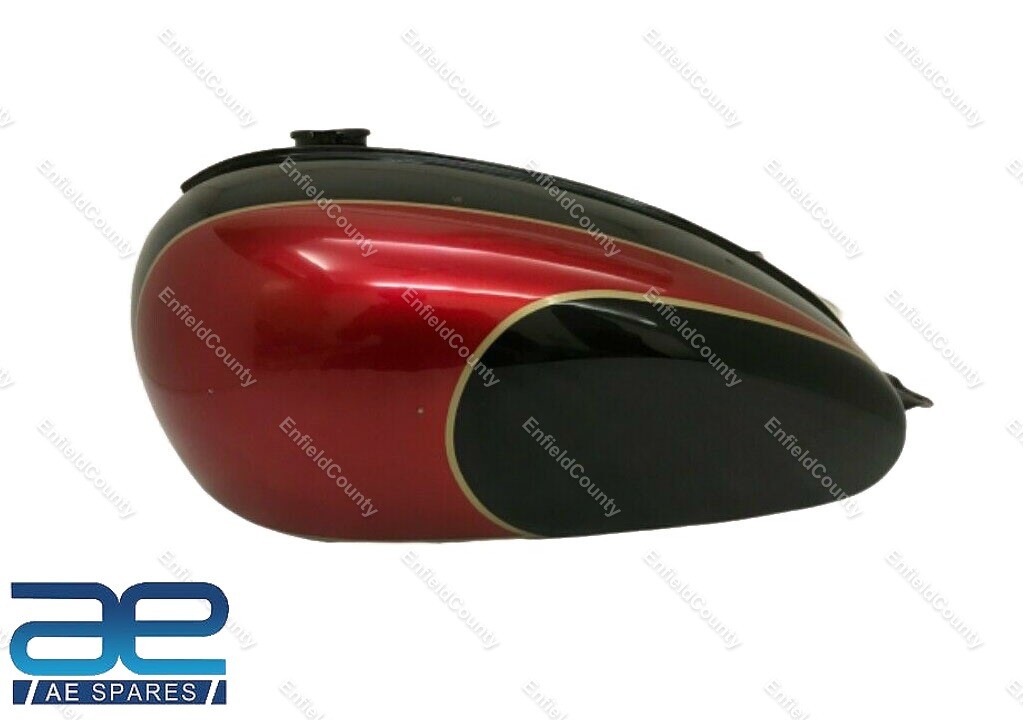 For Triumph T150 Trident Cherry & Black Painted Petrol Fuel Gas Tank 