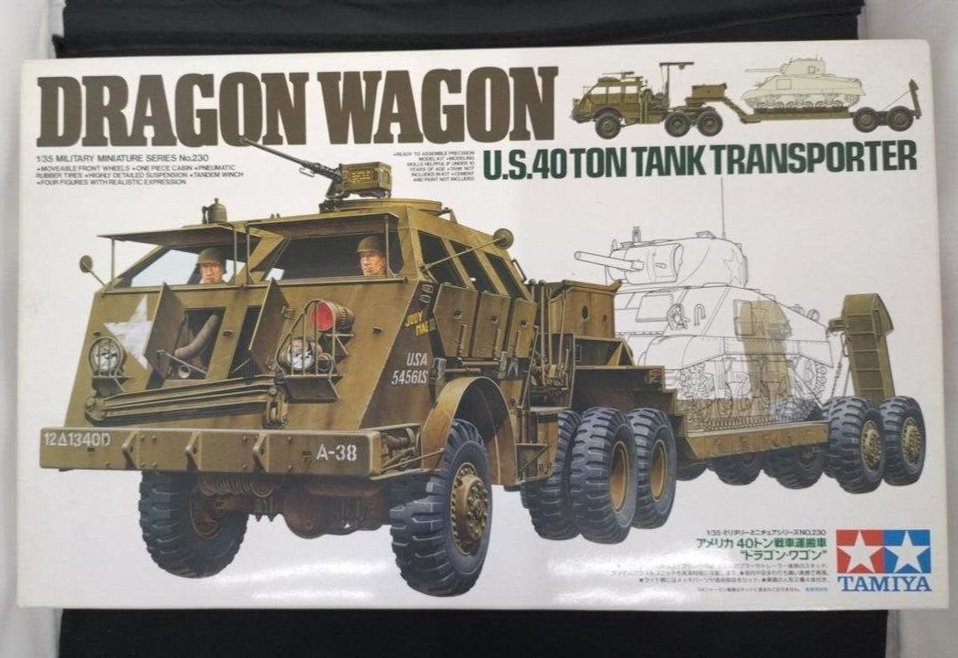 TAMIYA ドラゴンワゴン U.S. 40トン タンクトランスポーター 1/35 アメリカ 40トン戦車運搬車 ドラゴンワゴン: スケール