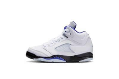 

Кроссовки Little Kids Jordan 5 Retro Concord белые/темные Concord-черные (440889 141), White/dark concord-black