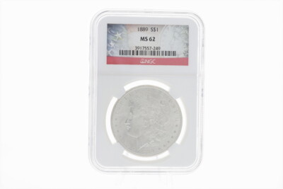 1889 S$1 Morgan Silver One Dollar Coin NGC MS62 in Sealed Case