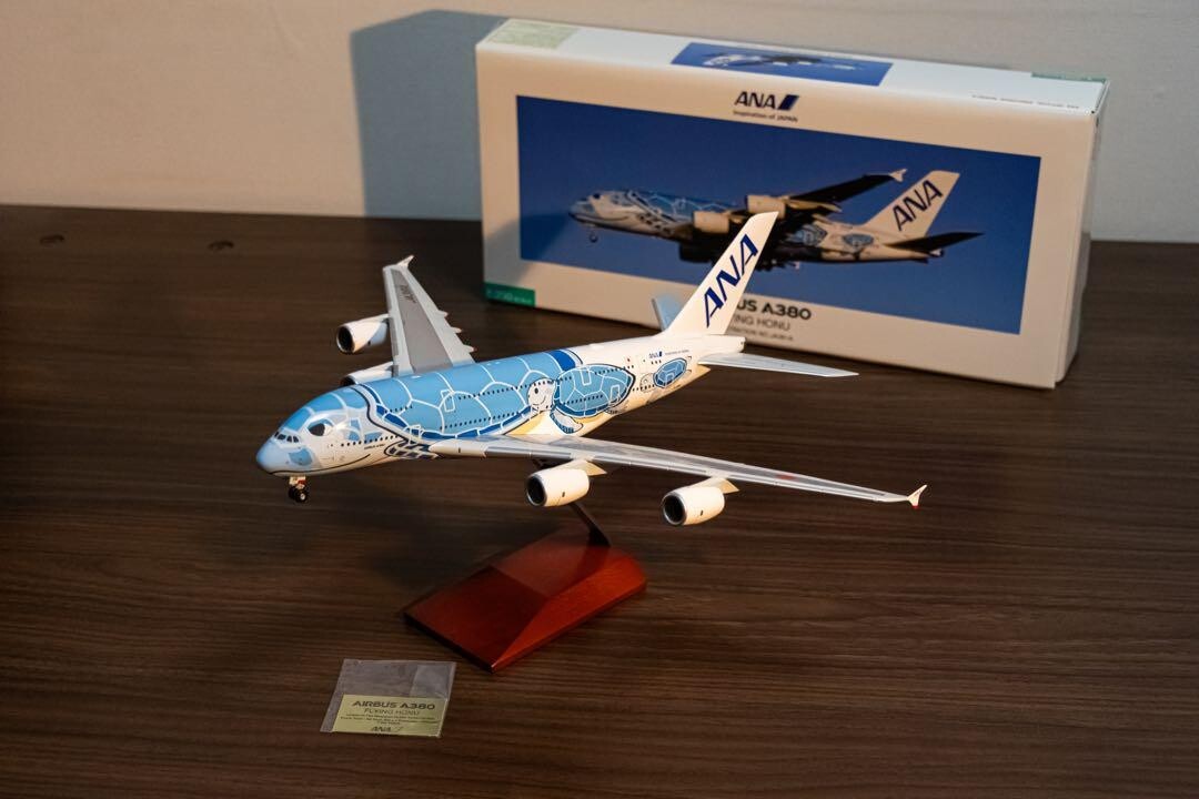 A380 JA381A FLYING HONU Lani ANA Blue 1/200 Scale Snap Fit