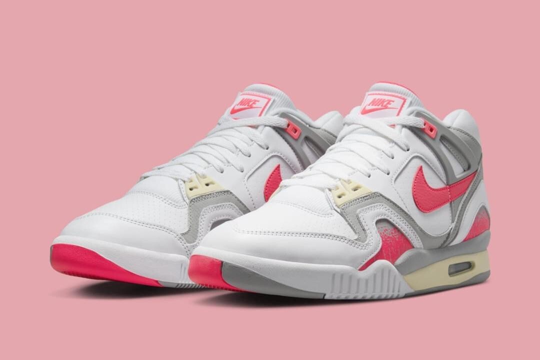 スニーカー NIKE Men Sneakers White FZ9033 100 Nike Air Tech Challenge 2 'Racer Pink' FZ9033-100 size 8-13