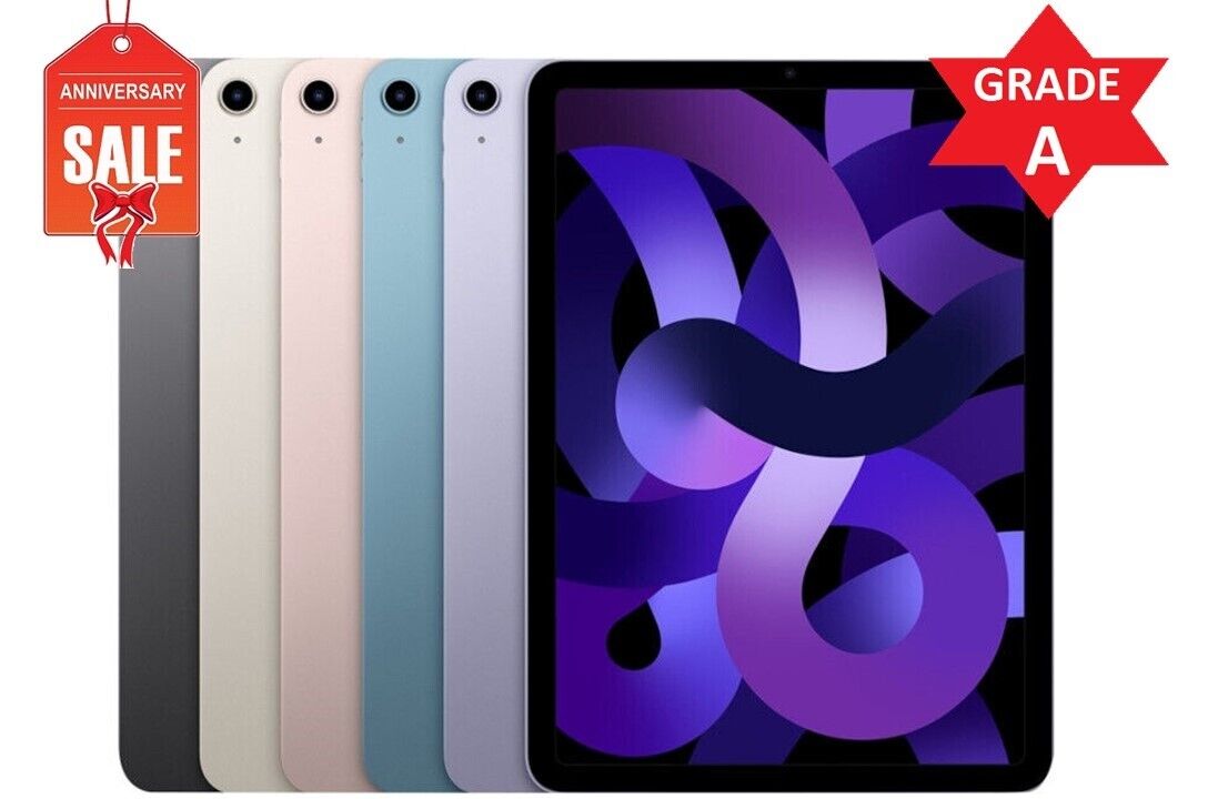 Apple iPad Air 5th Gen Wi-Fi, 10.9in - 64GB - Gray Pink Apple iPad Air 5th Gen Wi-Fi, 10.9in - 64GB - Gray Pink