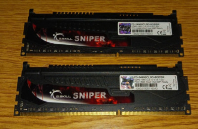 ''G.SKILL Sniper 8GB (2x4GB) DDR3 1866MHz RAM, Dual Channel, High Performance''
