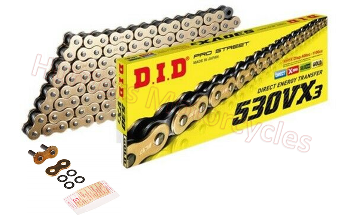 Honda CBR1000 F (1989 to 2000) DID Gold X-Ring Chain (50VX3