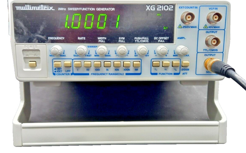 Generateur De Fonctions Numerique Frequencemetre Xg 2102  0.2hz-2mhz Multimetrix