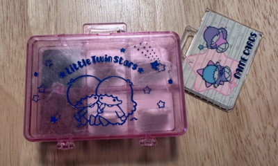 Little Twin Stars Vintage Sanrio 4 Piece Rubber Stamp Kit