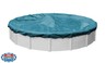 Pool Mate 12 ft Deluxe Blue Winter Pool Cover for Above Ground Pools, 4 ft Overlap (16 ft Cover Size), Solid 10 x 10 Scrim, 2.91 oz/yd2, 12-Year Warranty, Style: 5812-4