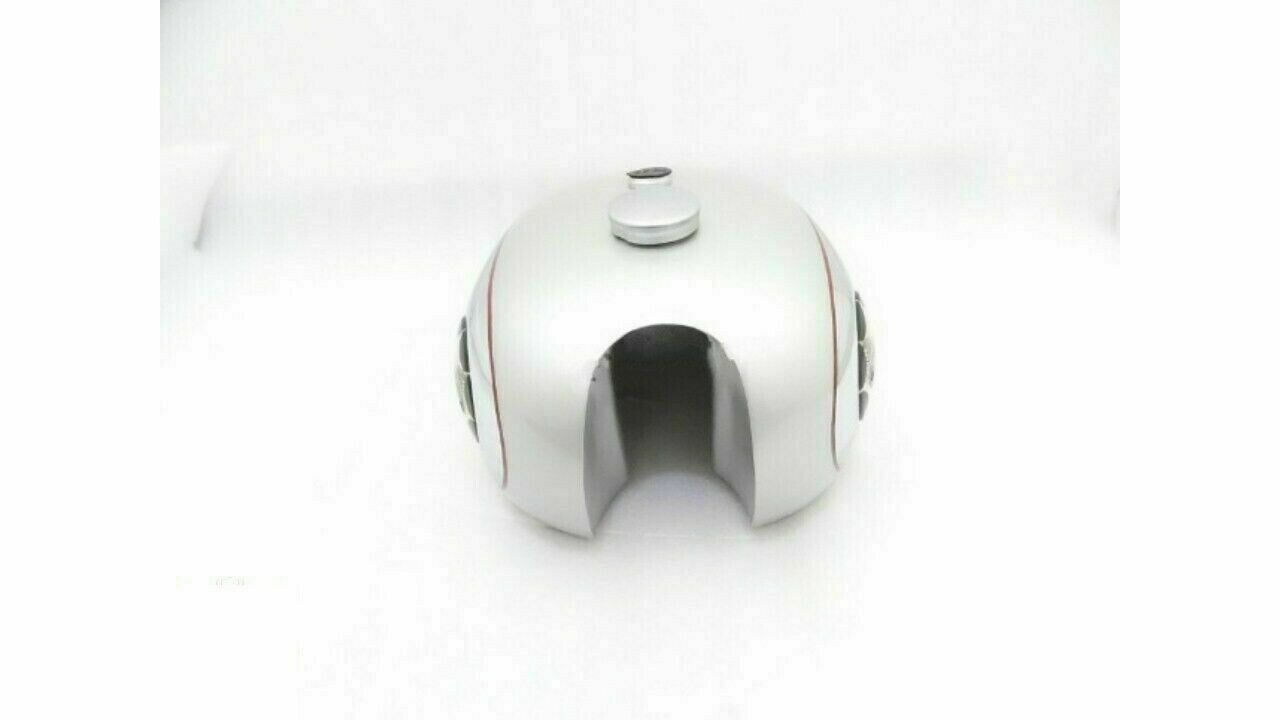 For BSA A7 Shooting Star Gas Fuel Petrol Tank Chrome Plated with Cap Badge Tap & Knee pad