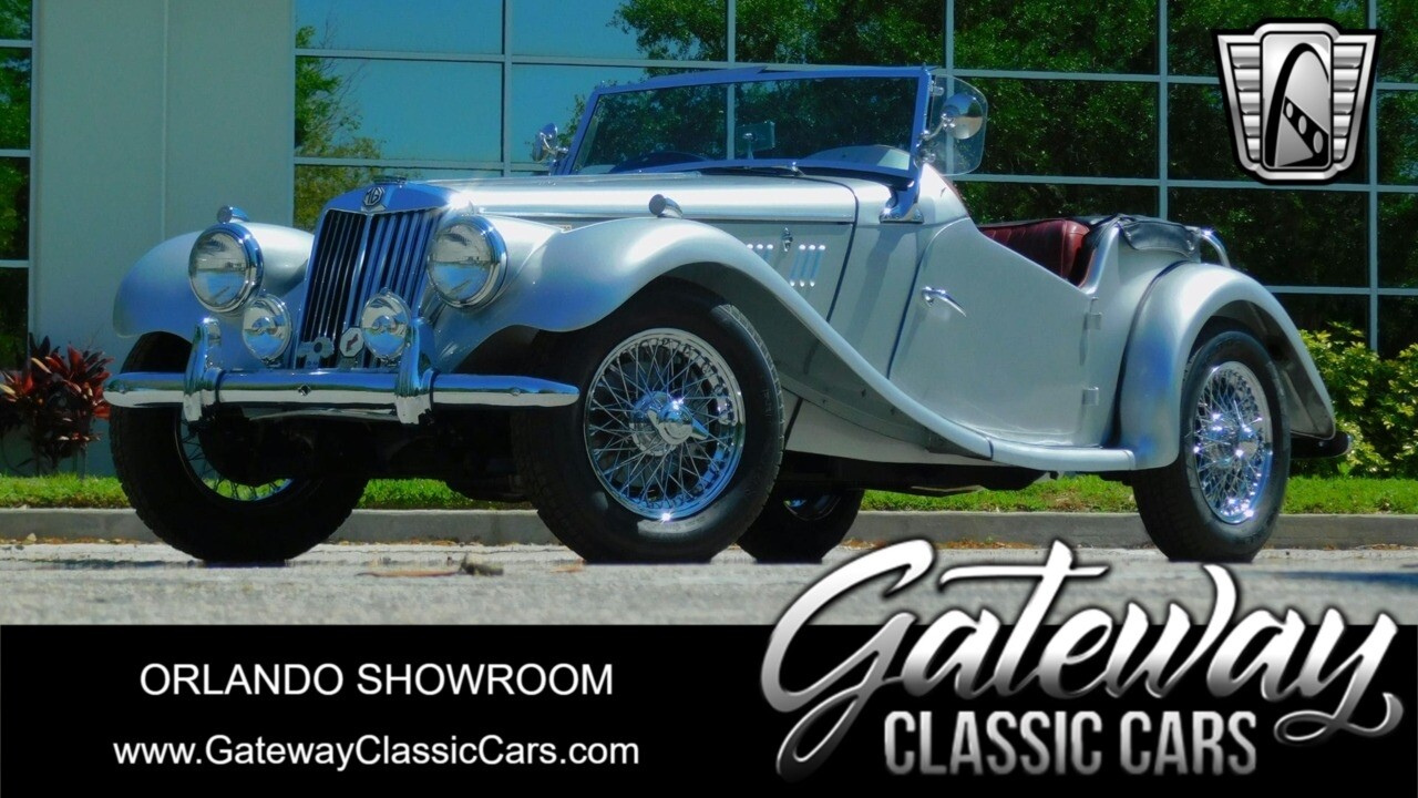 Silver 1955 MG F - TF  1500 4 Cylinder 4 Speed Manual Available Now!