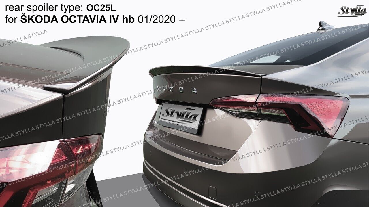 SPOILER REAR TRUNK BOOT TAILGATE SKODA OCTAVIA MKIV MK4 IV 4 SPOILER REAR TRUNK BOOT TAILGATE SKODA OCTAVIA MKIV MK4 IV 4