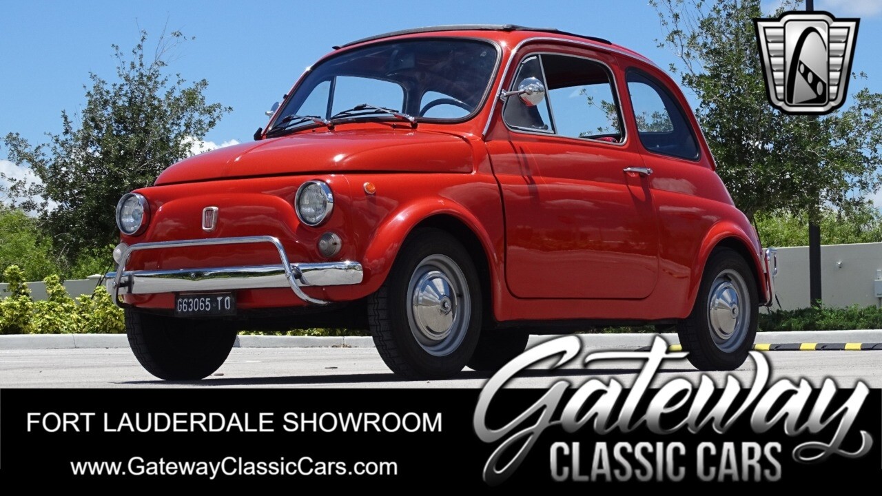 Orange 1972 Fiat 500  2 cyl 0.5 Lit other 4 speed Manual Available Now!