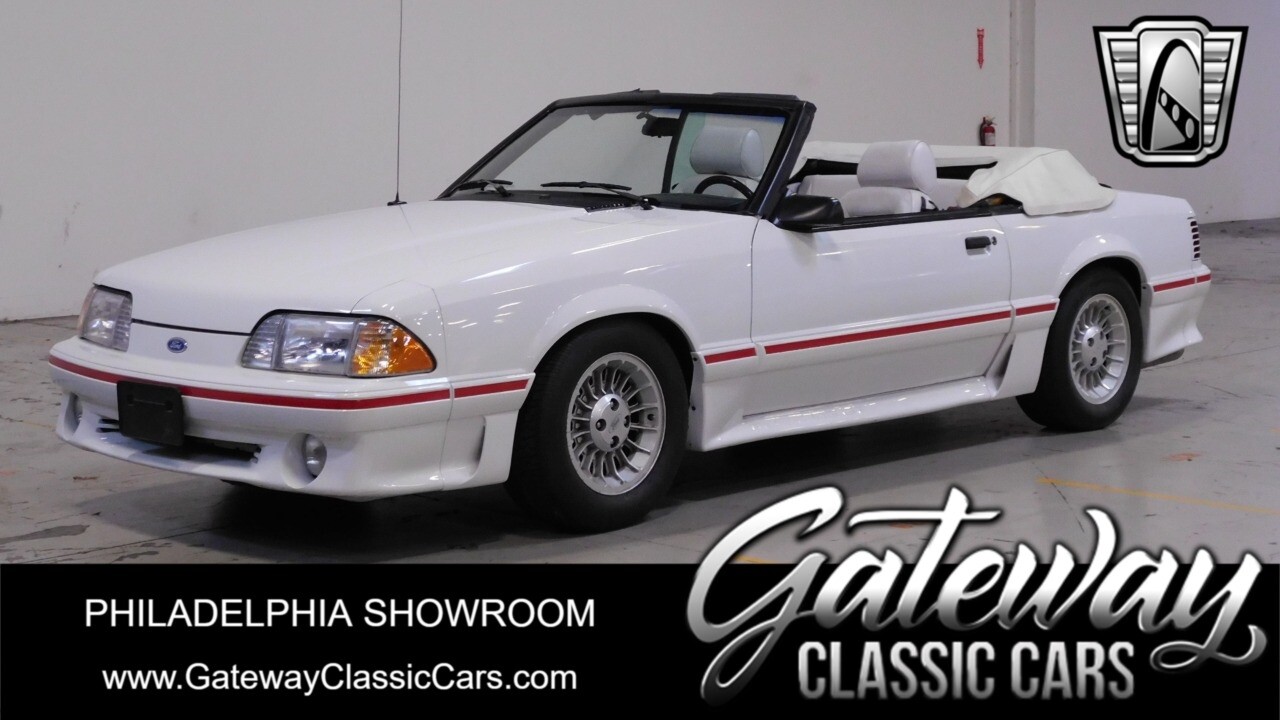 White 1987 Ford Mustang  V8 Automatic Available Now!