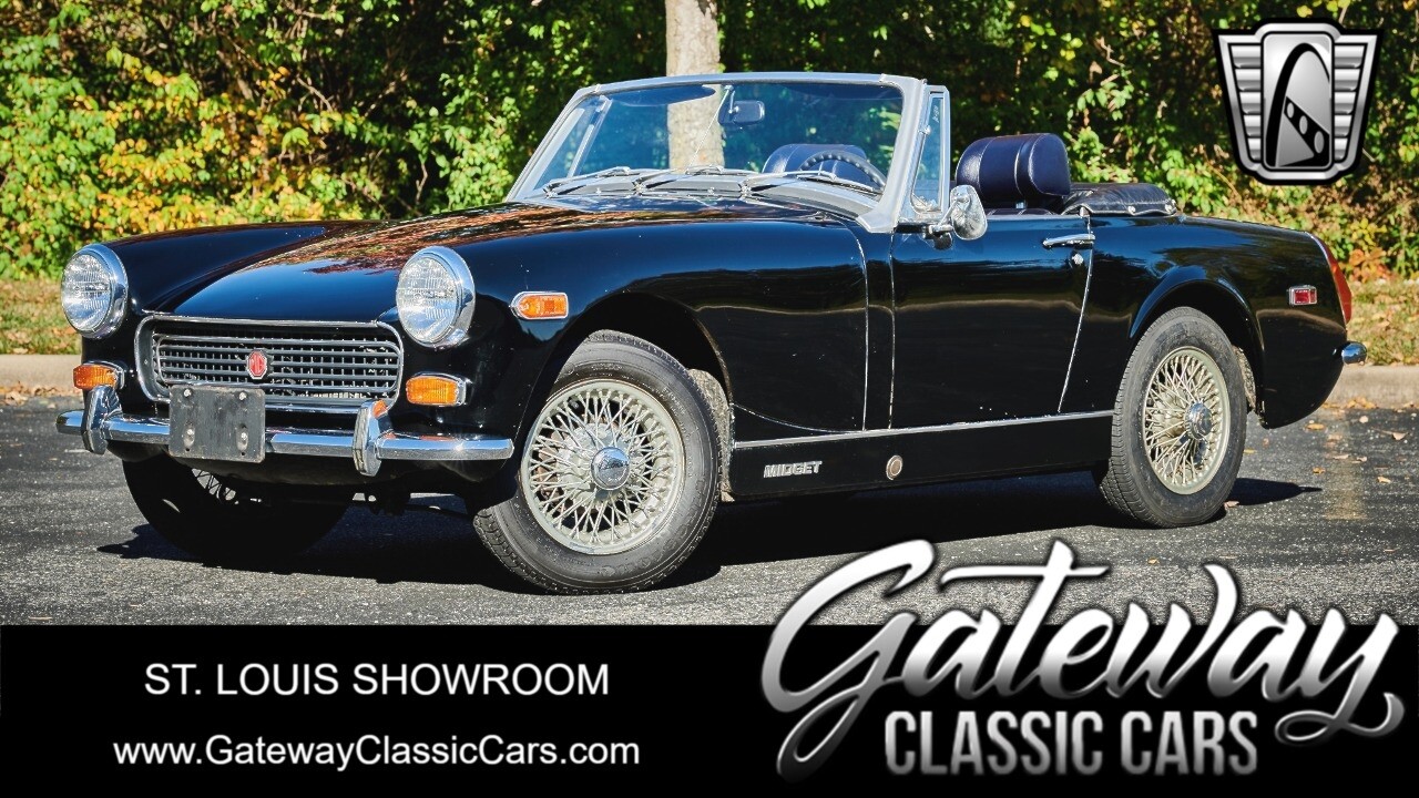 Black 1973 MG Midget  1.3L 4 Cylinder 4-Speed Manual Available Now!