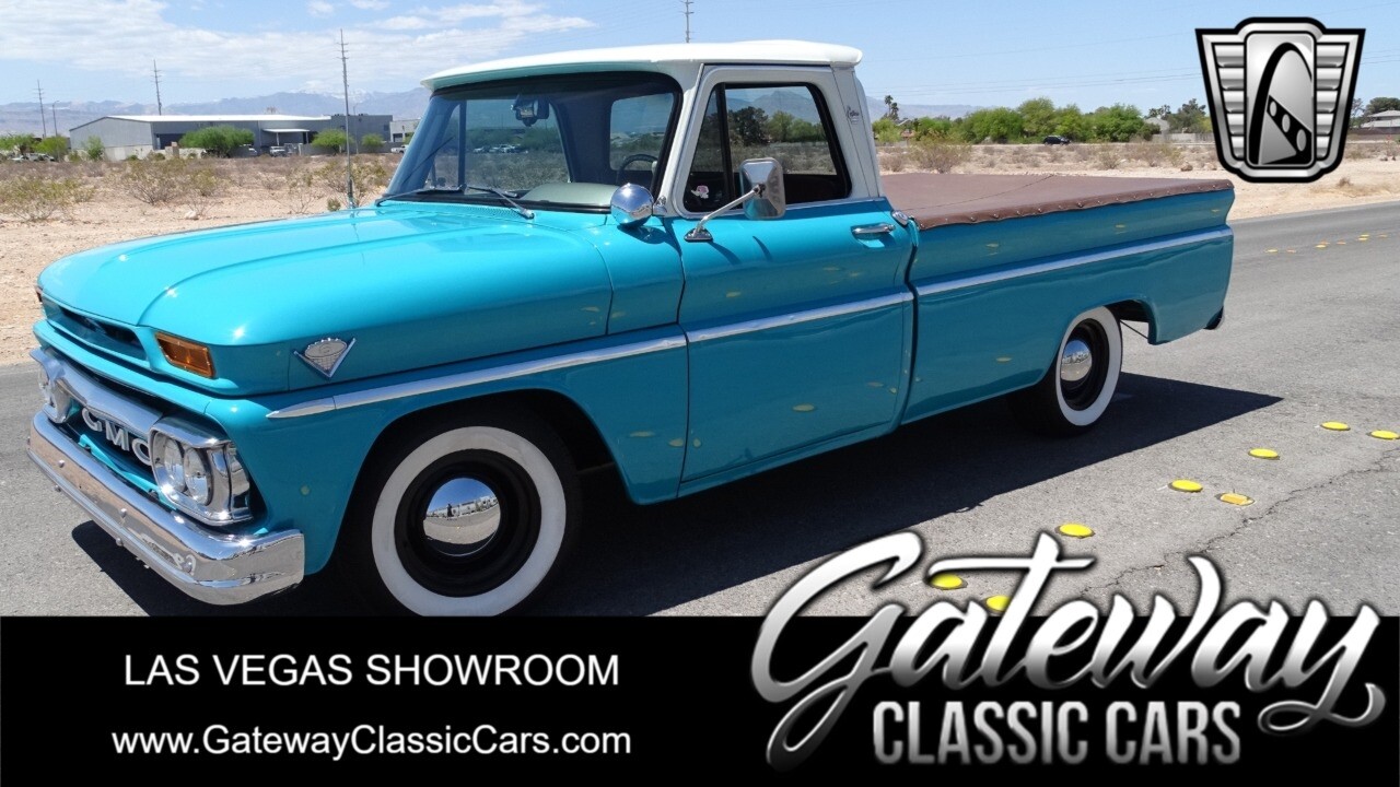 Teal w/White Top 1966 GMC 1000  V8 Automatic Available Now!