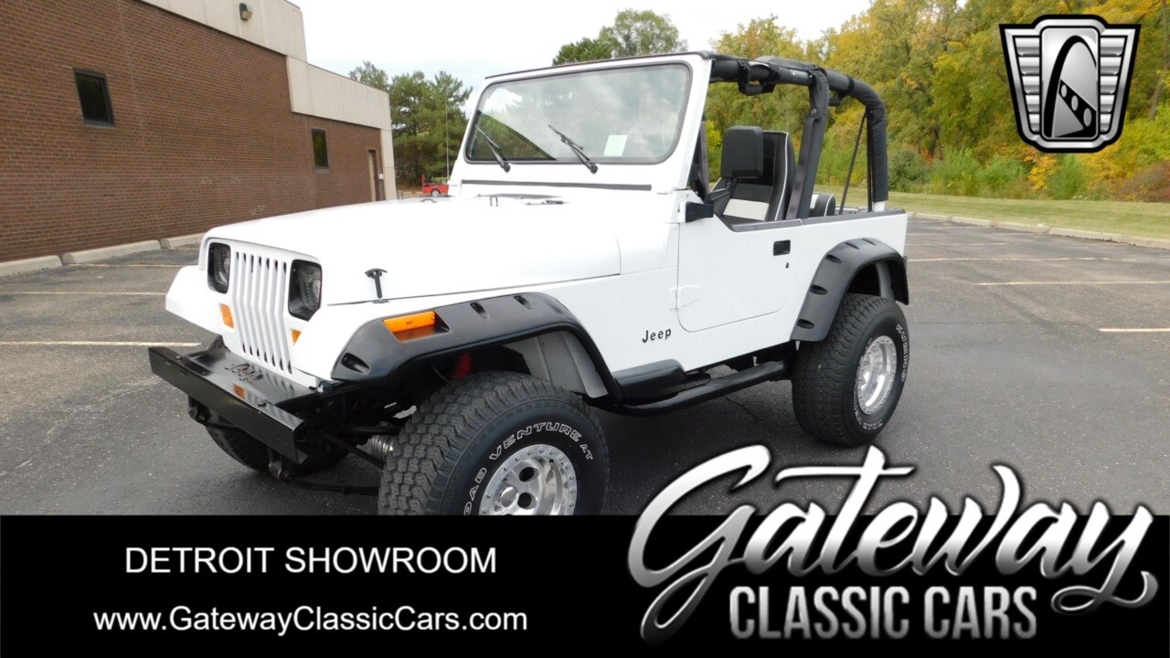 White 1994 Jeep Wrangler  V8 Automatic Available Now!