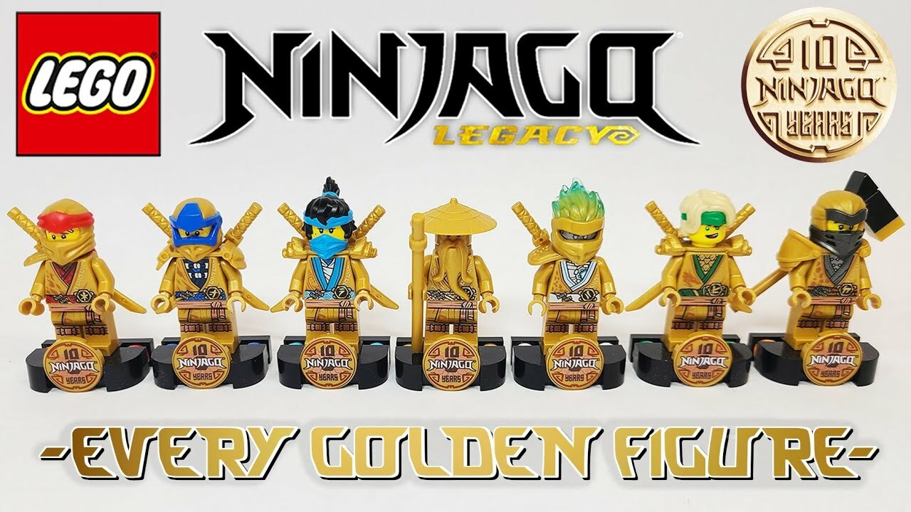 Lego 7x Complete Ninjago 10th Anniversary Minifigure Wu