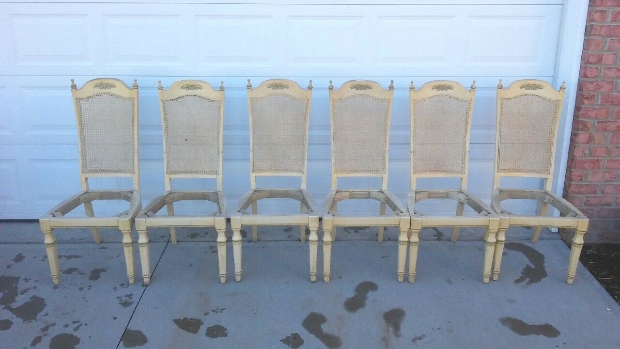 Six Vintage Dining Chairs