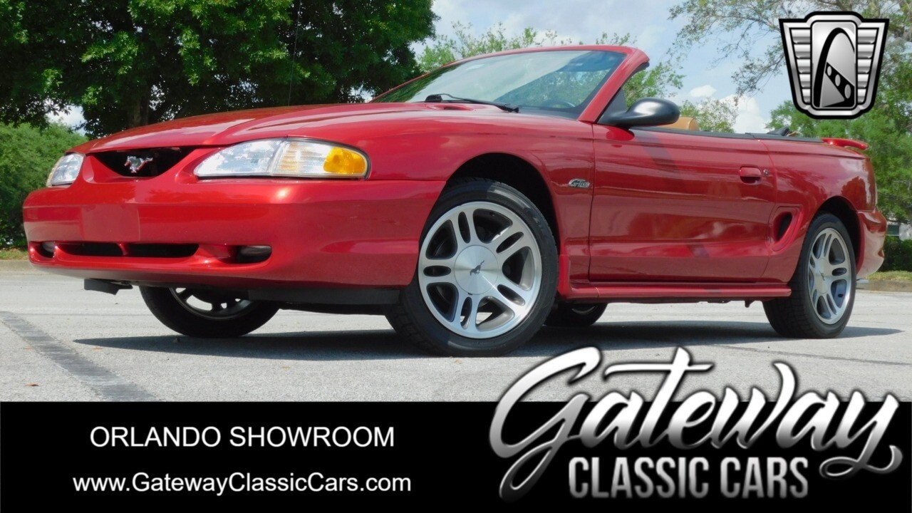 Burgundy 1997 Ford Mustang  4.6L V8 4 Speed Automatic Available Now!