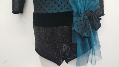 Dance Costume XL Child Blue Large Child Pink Jazz Tap DUET Competition Pageant