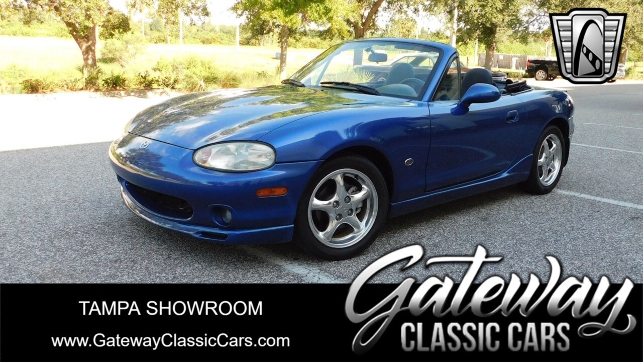 Blue 1999 Mazda MX-5 Miata  1.8 Liter 4 Cylinder 6 speed Manual Available Now!