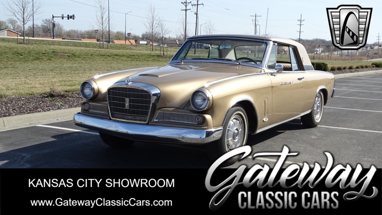 Gold 1964 Studebaker Hawk GT  289 CID V8 4-Speed Manual Available Now!