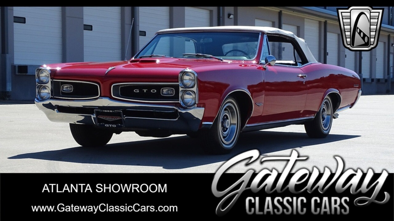 Montero Red 1966 Pontiac GTO  389-4 V8 4 Speed Manual Available Now!