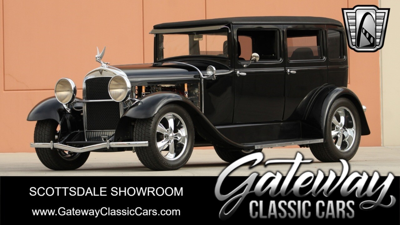 Black 1929 Hudson Super Six  400 GM V8 3 Speed w/ Overdrive 400 R7 Automatic Ava