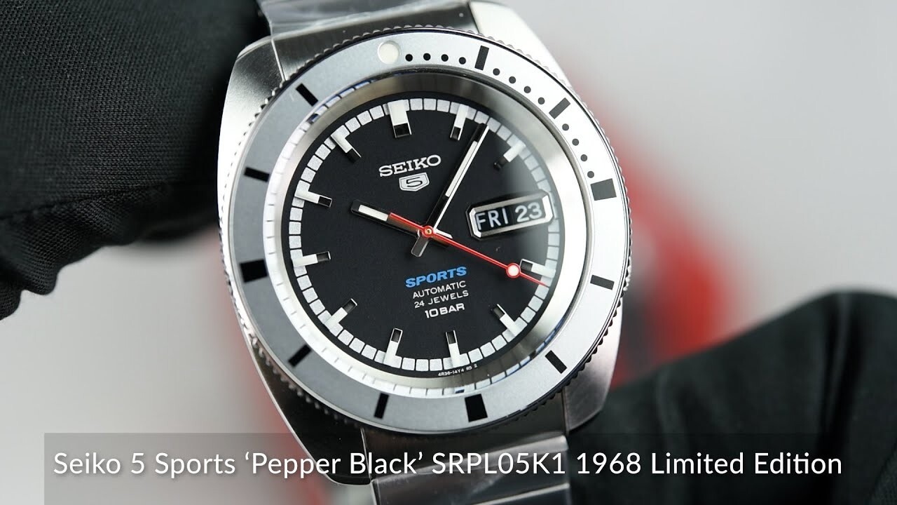 Pre-owned Seiko 5 Srpl05k1 Skx Series Re-creation Limited Edition Automatic Men's Watch