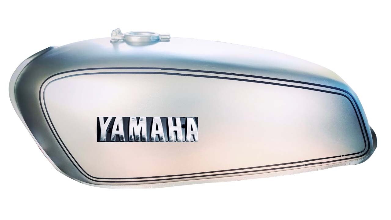 Yamaha Rx100 Rx125 Petrol Fuel Tank With Side Panel Lid Cap,Tap  